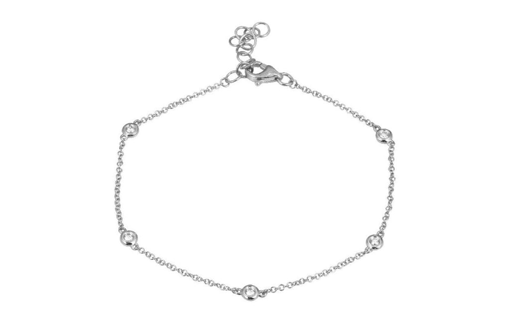 Bracelet 14kt Gold Diamond By The Yard Chain - Albert Hern Fine Jewelry