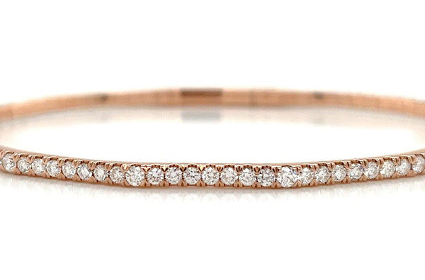 Bracelet 14kt Rose Gold & Diamonds Rigid Tennis - Albert Hern Fine Jewelry