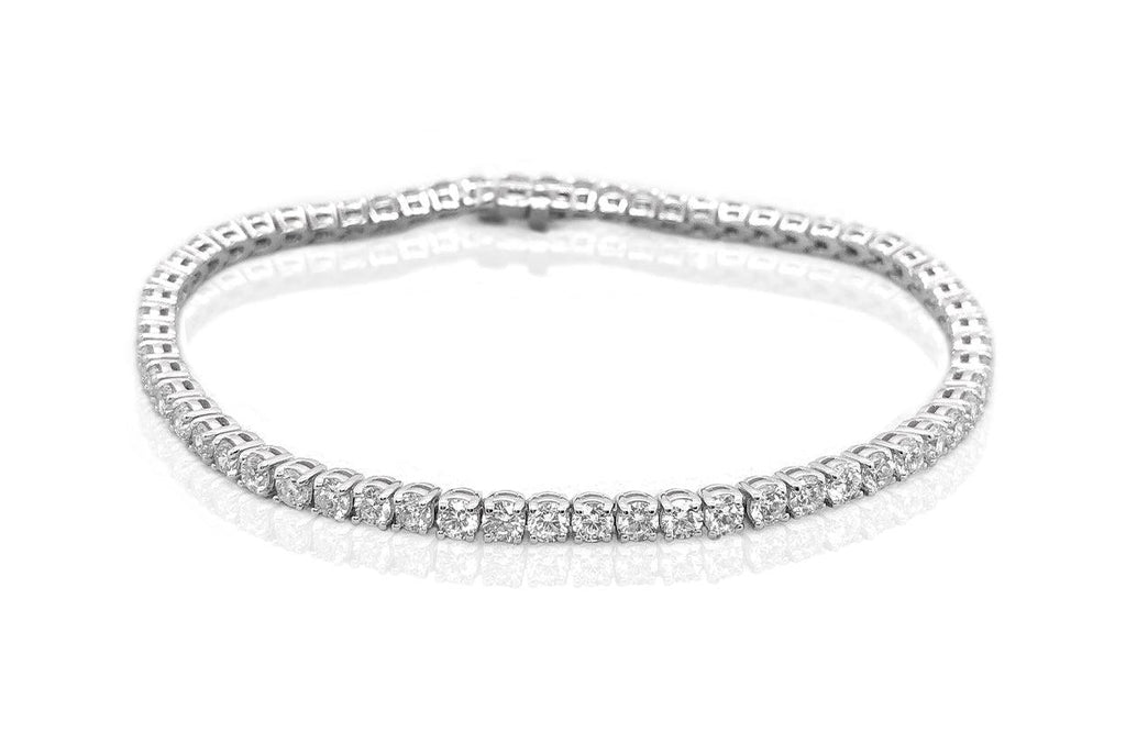 Bracelet 18kt White Gold Tennis with 71 Diamonds - Albert Hern Fine Jewelry