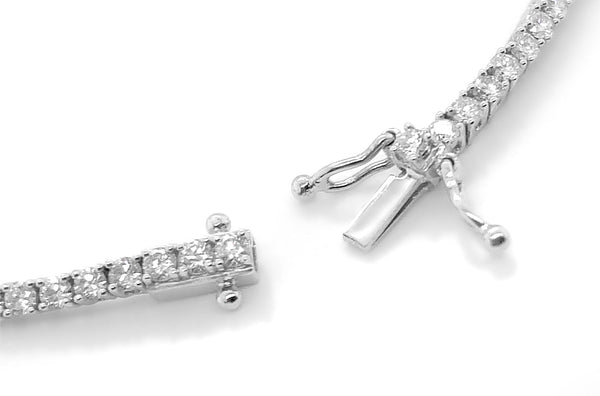 Bracelet Perpetual Tennis 18kt White Gold & 86 Diamonds - Albert Hern Fine Jewelry