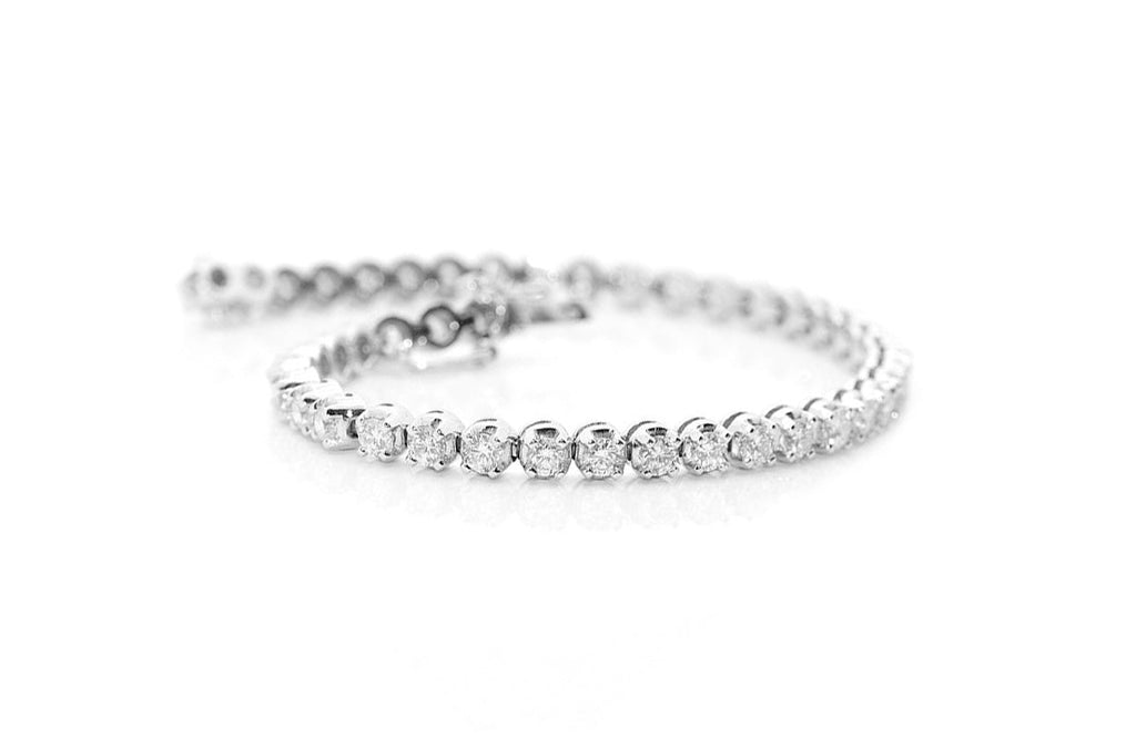 Bracelet Petite Tennis 18kt White Gold & 63 Diamonds - Albert Hern Fine Jewelry