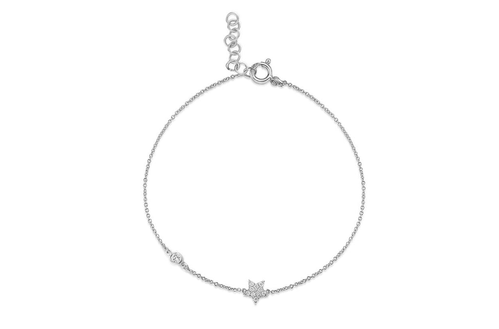 Bracelet Social Distance Star & Diamonds - Albert Hern Fine Jewelry