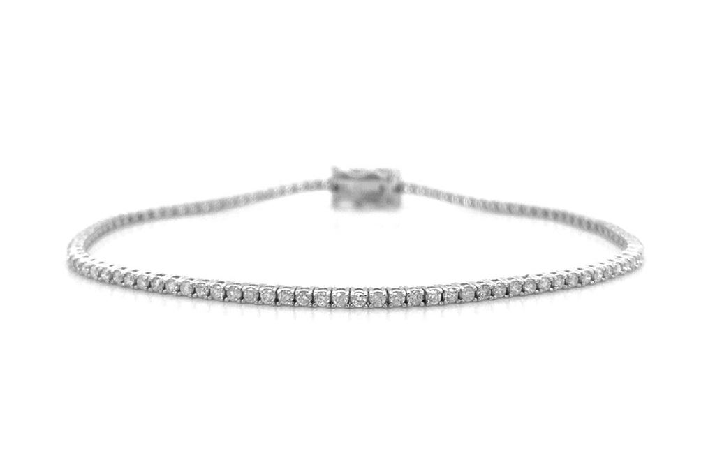 Bracelet Tennis 14kt White Gold & 90 Diamonds - Albert Hern Fine Jewelry