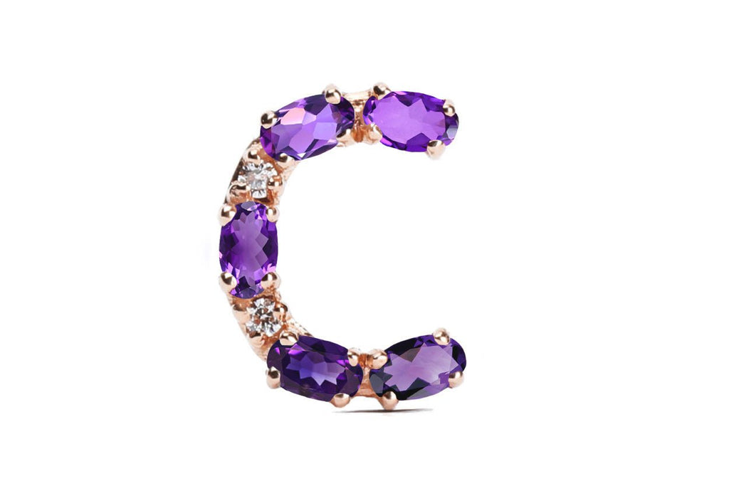 Cufflinks Letter C Initial 18kt Gold - Albert Hern Fine Jewelry
