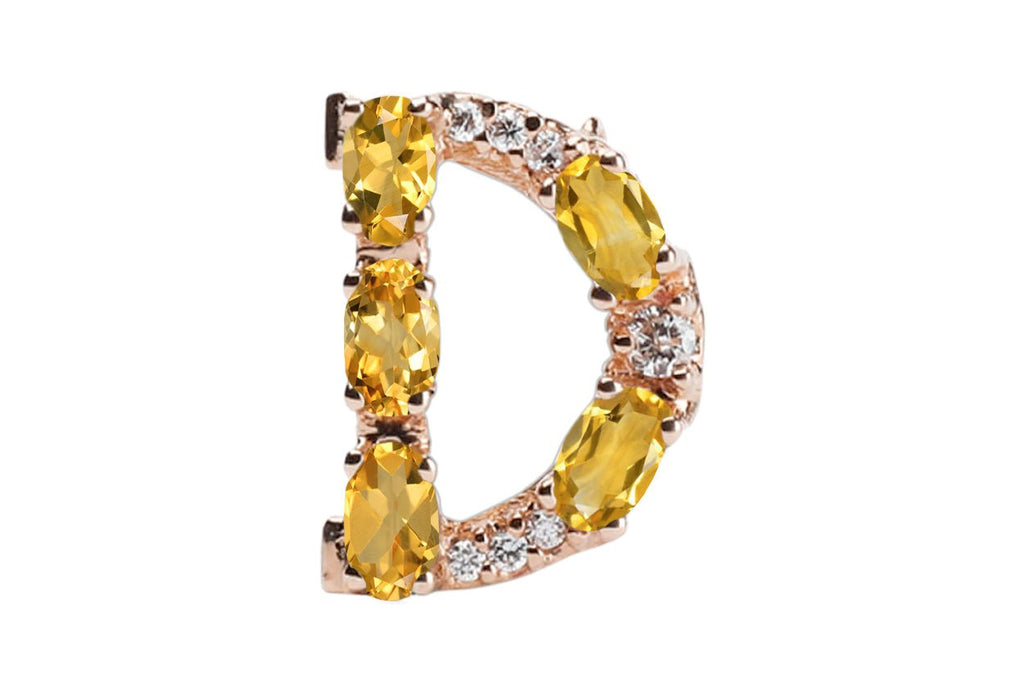 Cufflinks Letter D Initial 18kt Gold - Albert Hern Fine Jewelry