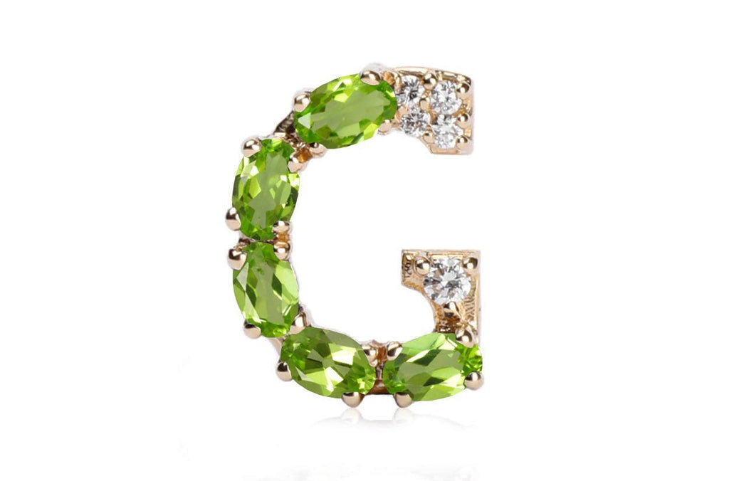 Cufflinks Letter G Initial 18kt Gold - Albert Hern Fine Jewelry
