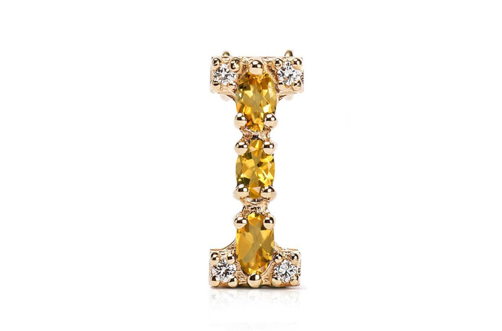 Cufflinks Letter I Initial 18kt Gold - Albert Hern Fine Jewelry