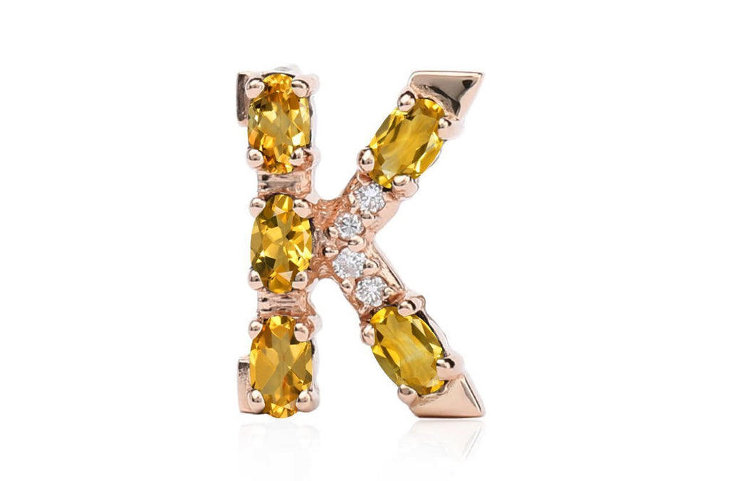 Cufflinks Letter K Initial 18kt Gold - Albert Hern Fine Jewelry