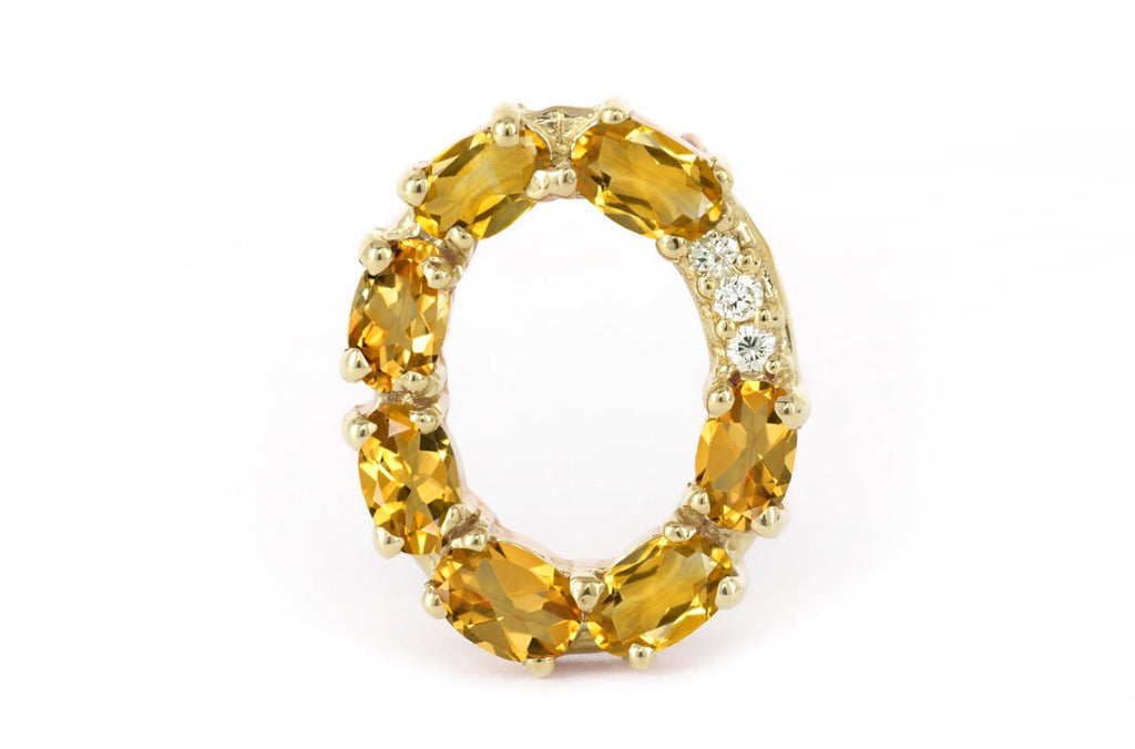 Cufflinks Letter O Initial 18kt Gold - Albert Hern Fine Jewelry