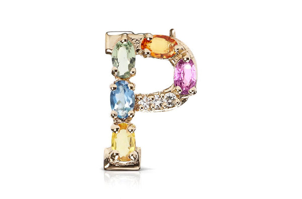 Cufflinks Letter P Initial 18kt Gold | Albert Hern Fine Jewelry