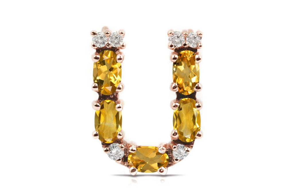 Cufflinks Letter U Initial 18kt Gold | Albert Hern Fine Jewelry
