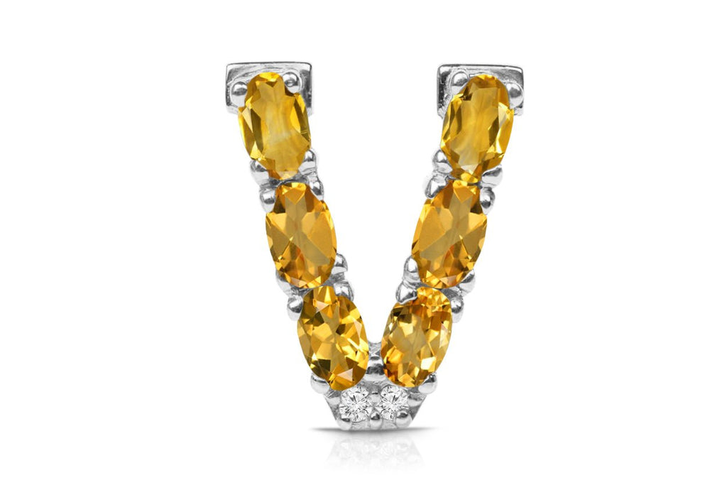 Cufflinks Letter V Initial 18kt Gold | Albert Hern Fine Jewelry