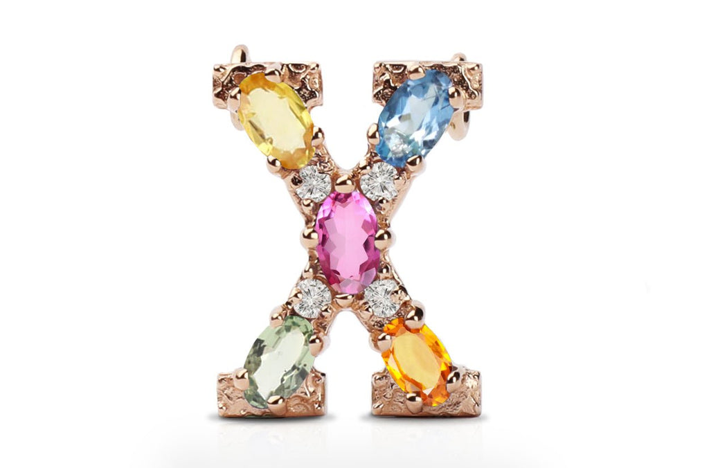 Cufflinks Letter X Initial 18kt Gold | Albert Hern Fine Jewelry