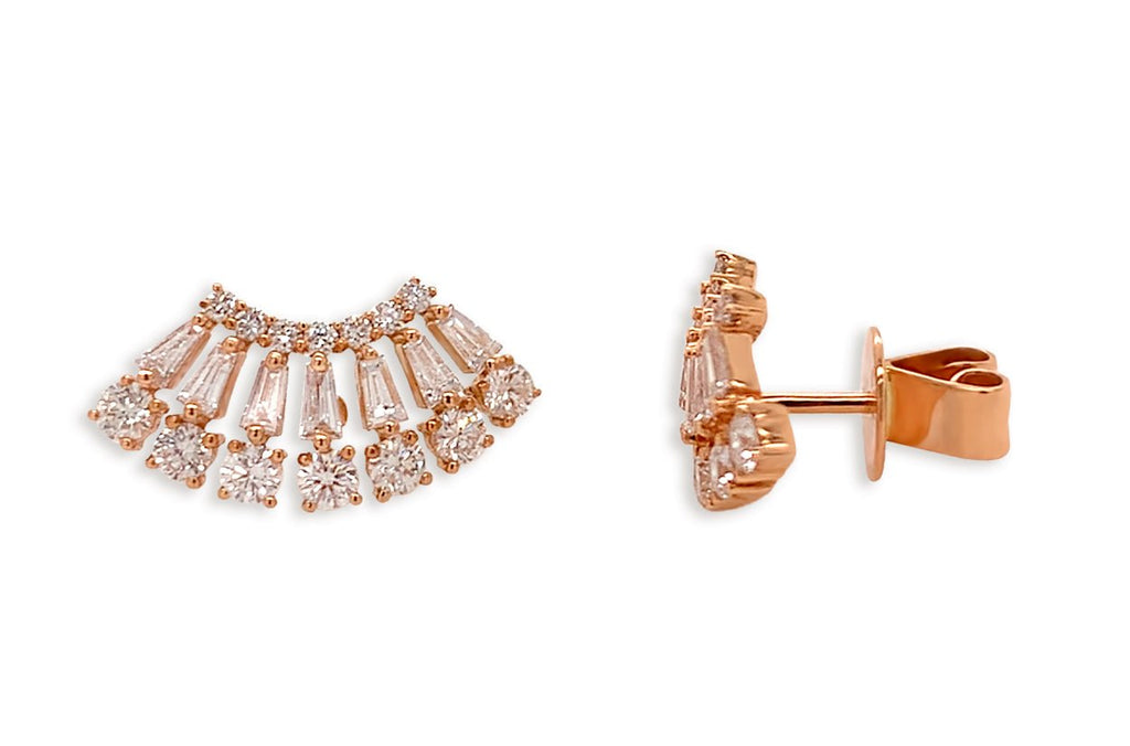 Earrings 18kt Gold Rain & Diamonds Studs - Albert Hern Fine Jewelry