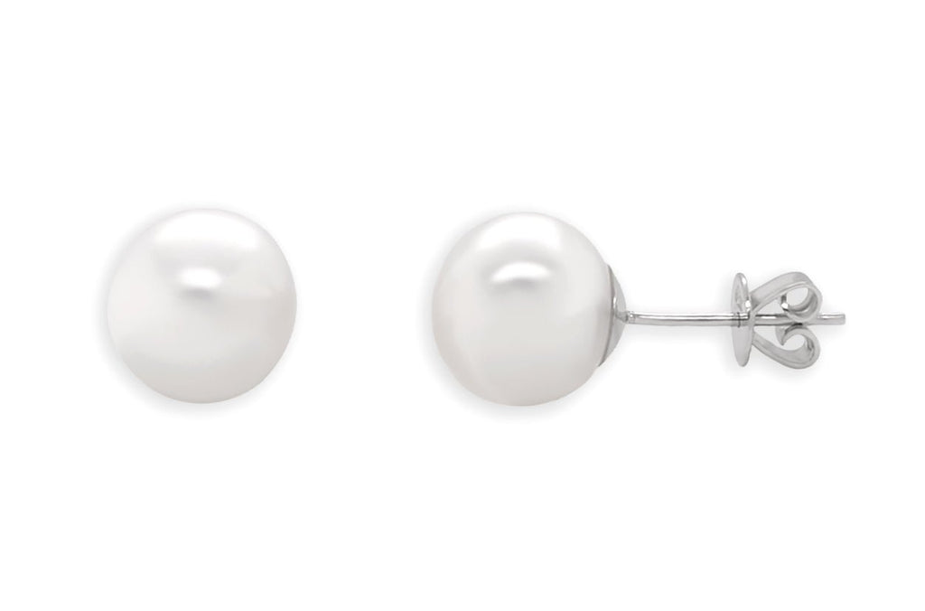 Earrings 18kt Gold South Sea Pearls Studs - Albert Hern Fine Jewelry