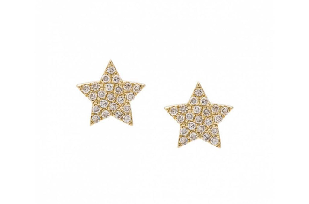 Earrings Star Gold & Diamonds - Albert Hern Fine Jewelry
