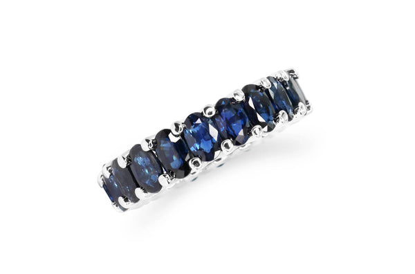 Eternity Ring Blue Sapphires & Gold - Albert Hern Fine Jewelry