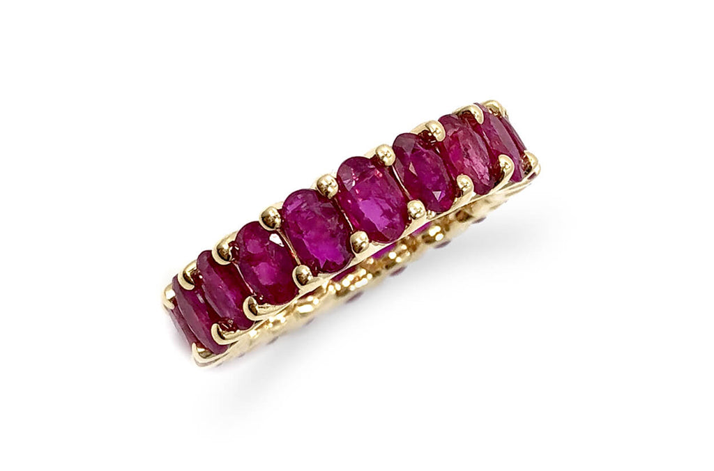 Eternity Ring Rubies & Gold - Albert Hern Fine Jewelry