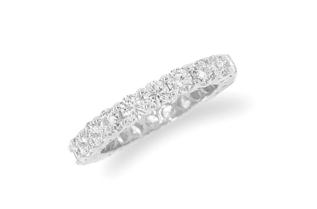 Eternity Ring White Gold with 23 Diamonds 1.84 cts - Albert Hern Fine Jewelry