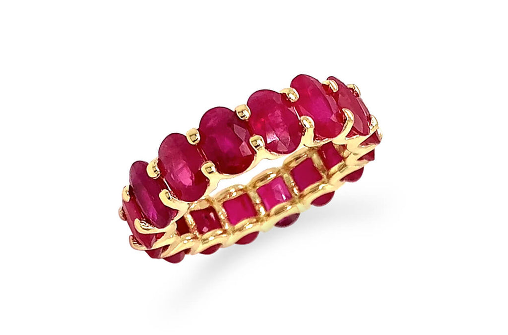 Maxi Eternity Rings Gemstones & Gold - Albert Hern Fine Jewelry