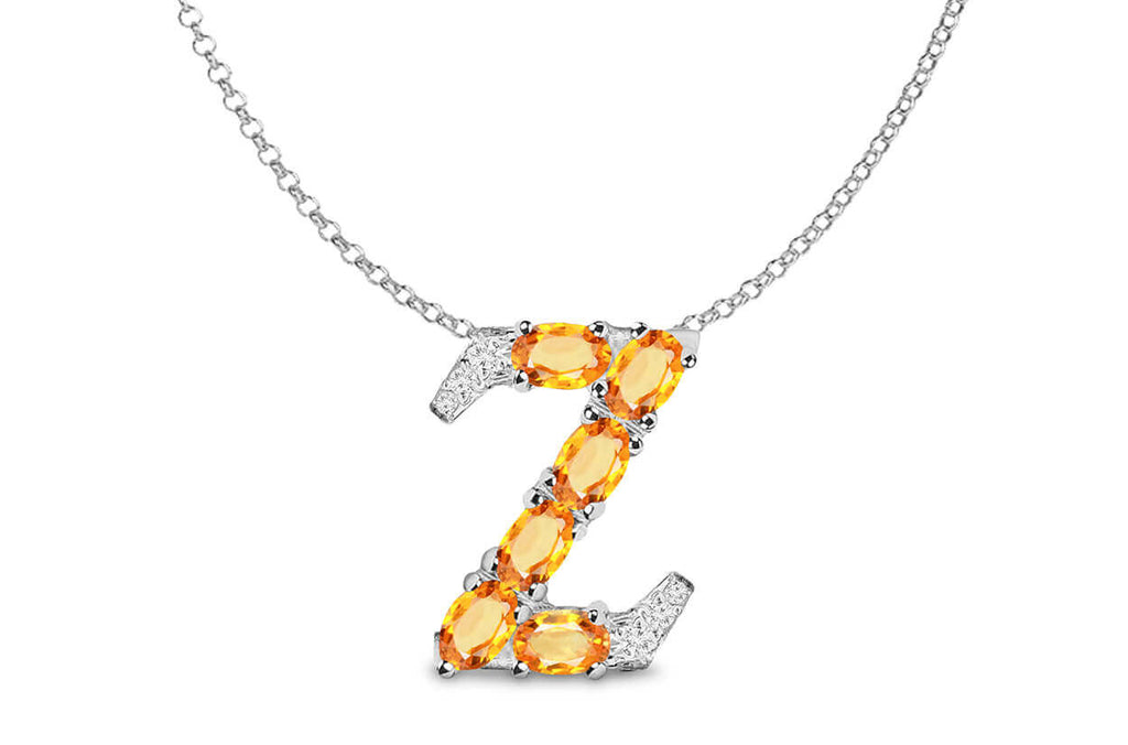 Pendant Letter Z Initial 18kt Gold - Albert Hern Fine Jewelry