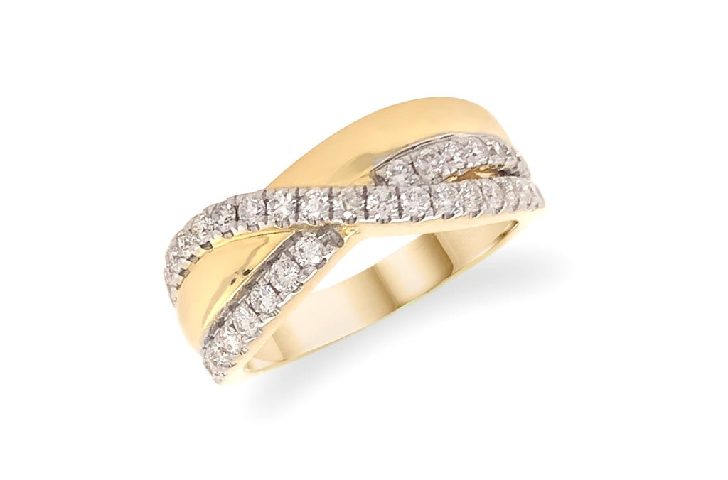 Ring 18kt Gold Diamonds Wedding Band - Albert Hern Fine Jewelry