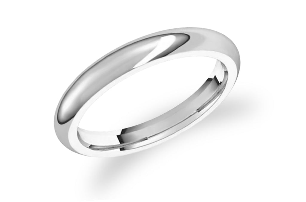 Ring 3mm Solid Gold Comfort Fit Wedding Bands - Albert Hern Fine Jewelry