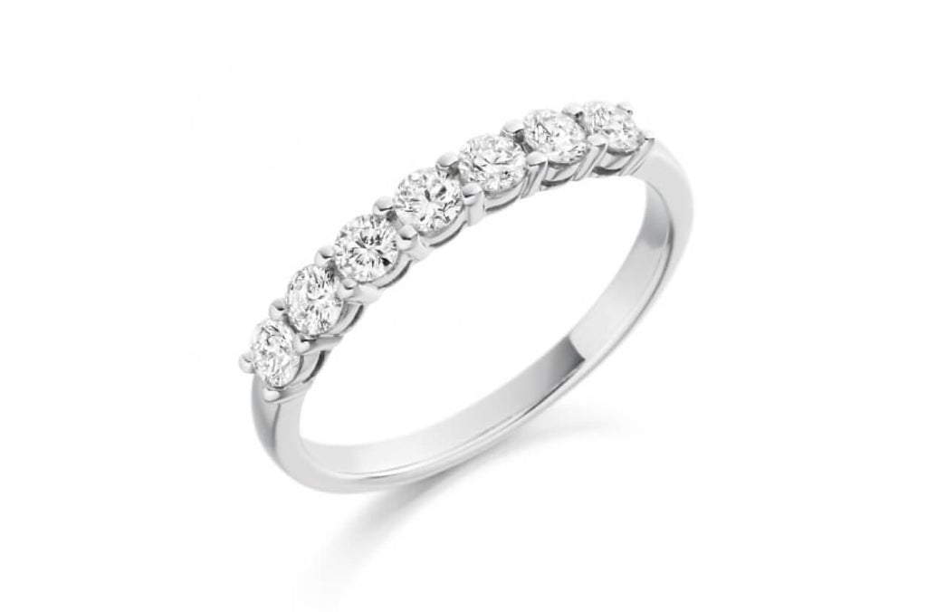 Ring 7 Diamonds & Platinum 0.49 cts - Albert Hern Fine Jewelry