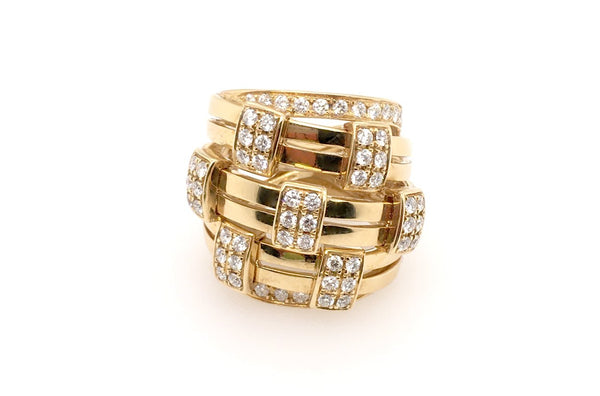 Ring Staking Gold with Diamonds - Albert Hern Fine Jewelry